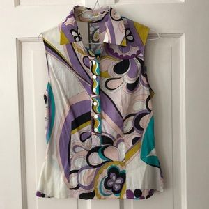 Vintage Pucci sleeveless blouse